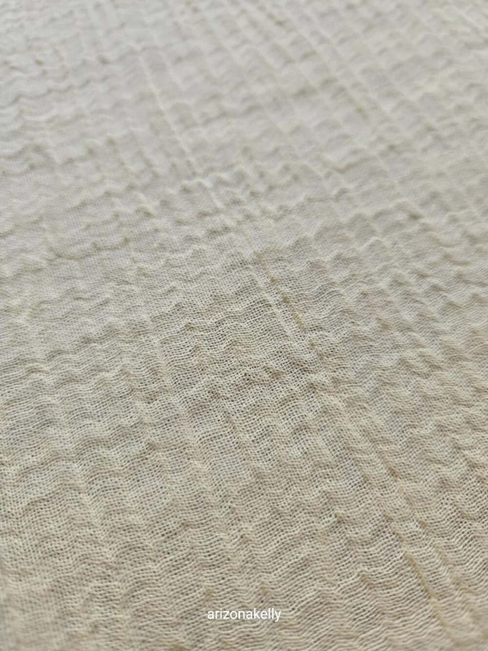 NWOT 100% Linen Scarf Seersucker Puckered Wrap Oversized Shawl Yellow Monday